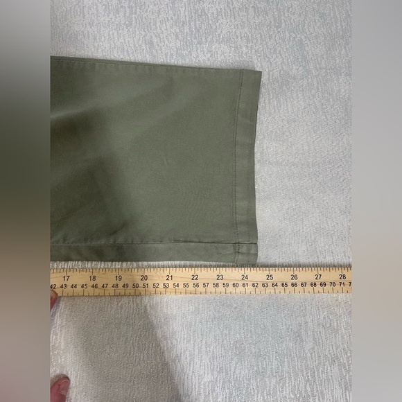 Bixby Nomad Light green twill wide leg cargo pants size 10 NWT - Picture 8 of 9